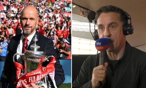 Gary Neville chia sẻ về tương lai Erik ten Hag