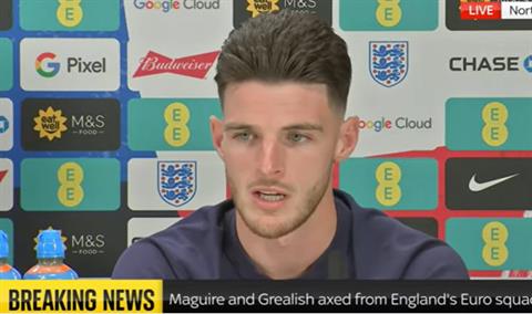 Declan Rice tiết lộ phản ứng của Grealish và Maddison khi bị loại khỏi ĐT Anh