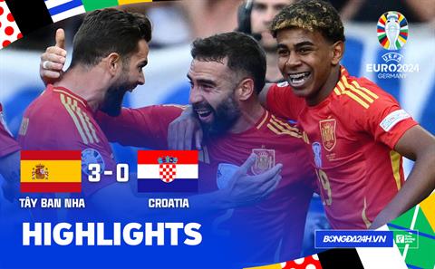 Highlights Tây Ban Nha - Croatia | "Đóng hòm" ngay hiệp 1 | Bảng B Euro 2024