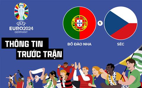Thông tin trước trận đấu Bồ Đào Nha vs Séc (Bảng F Euro 2024) ngày 19/6