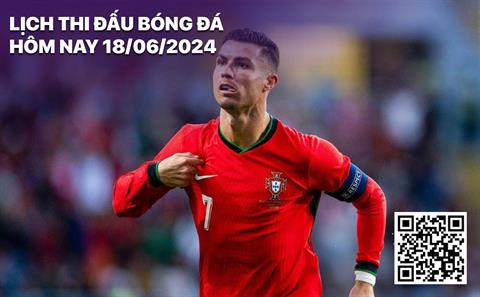 Lịch thi đấu bóng đá hôm nay 18/6/2024: Bồ Đào Nha vs Séc