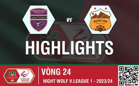 Video tổng hợp: Bình Dương - LPB HAGL (Vòng 24 V-League 2023/24)