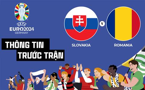 Thông tin trước trận đấu Slovakia vs Romania (Bảng E Euro 2024) ngày 26/6