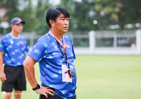 Thầy trò HLV Trần Minh Chiến hướng đến một trận thắng trước U16 Myanmar