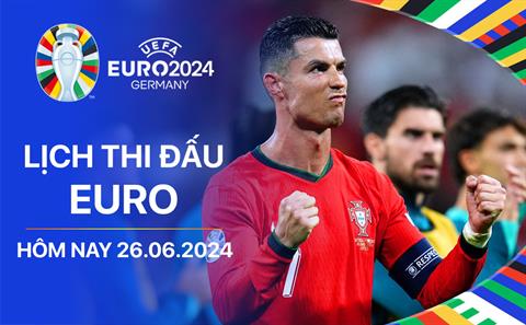 Lịch thi đấu Euro hôm nay 26/6: Ukraine - Bỉ; Georgia - Bồ Đào Nha
