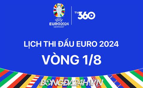 Lịch thi đấu vòng 1/8 VCK Euro 2024 đá hôm nào? Xem trên kênh gì?