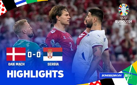 Video Đan Mạch vs Serbia (Bảng C Euro 2024): Thế trận giằng co
