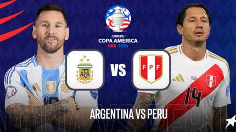 Trực tiếp kết quả Argentina vs Peru 7h00 ngày 30/6 (Copa America 2024)