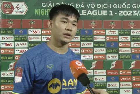 Sao SLNA nói gì sau khi đội nhà thoát hiểm thành công?