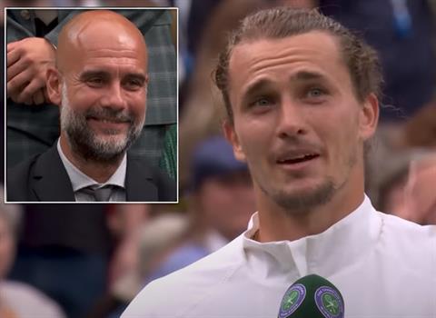 VIDEO: Pep Guardiola được ngôi sao tennis nài nỉ về Bayern Munich