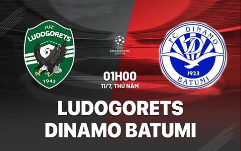 Nhận định Ludogorets vs Dinamo Batumi 1h00 ngày 11/7 (Champions League 2024/25)