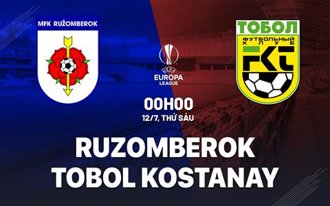 Nhận định Ruzomberok vs Tobol Kostanay 0h00 ngày 12/7 (Europa League 2024/25)