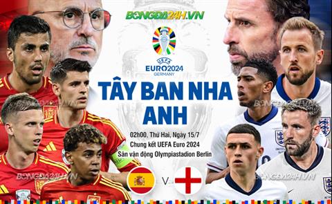 Nhận định Tây Ban Nha vs Anh (02h00 ngày 15/07): Kỷ lục cho La Roja hay lần đầu cho Tam sư?