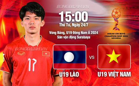 Nhận định U19 Việt Nam vs U19 Lào (15h00 ngày 24/7): Mệnh lệnh phải thắng