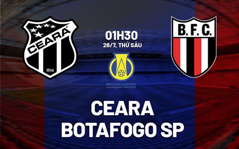 Nhận định bóng đá Ceara vs Botafogo SP 7h30 ngày 26/7 (Hạng 2 Brazil 2024)