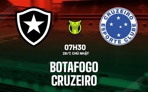 Nhận định bóng đá Botafogo vs Cruzeiro 7h30 ngày 28/7 (VĐQG Brazil 2024)