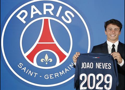 PSG chiêu mộ thành công sao mai 19 tuổi Joao Neves