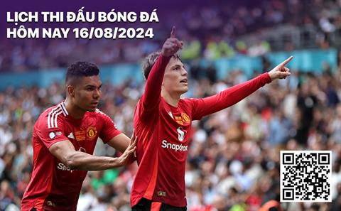 Lịch thi đấu bóng đá hôm nay 16/8: Man Utd - Fulham; Le Havre - PSG