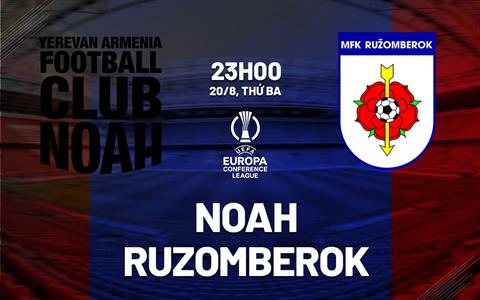 Nhân định bóng đá Noah vs Ruzomberok 23h00 ngày 20/8 (Conference League 2024/25)