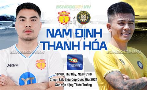 Hủy diệt Thanh Hóa, Nam Định đoạt Siêu cúp Việt Nam 2024