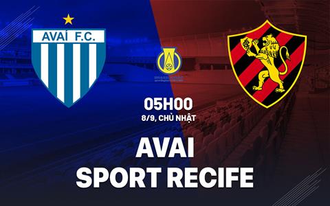 Nhận định bóng đá Avai vs Sport Recife 5h00 ngày 8/9 (Hạng 2 Brazil 2024)