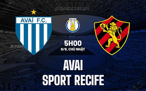 Nhận định Avai vs Sport Recife 5h00 ngày 8/9 (Hạng 2 Brazil 2024)