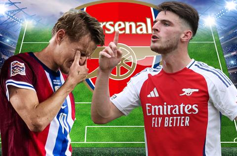 Arsenal đá thế nào khi không có Odegaard, Rice và Merino?