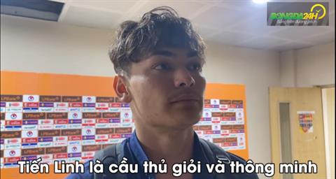 VIDEO: Hậu vệ Jonathan Khemdee của tuyển Thái Lan ngợi khen Tiến Linh và Nguyễn Filip