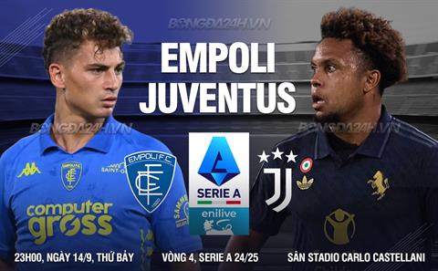 Nhận định Empoli vs Juventus (23h00 ngày 14/9): Khó có nhiều bàn thắng