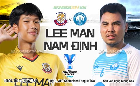 Trực tiếp Lee Man 0-1 Nam Định (H2): Cách biệt mong manh