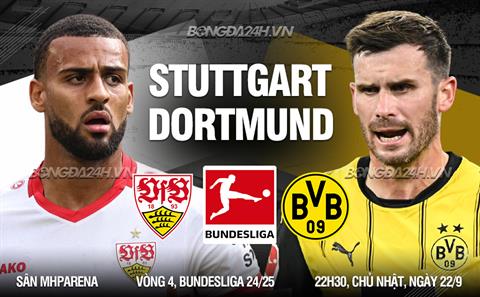 Nhận định Stuttgart vs Dortmund (22h30 ngày 22/9): Dễ có nhiều bàn thắng