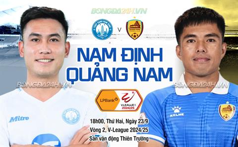 Trực tiếp bóng đá Nam Định 0-0 Quảng Nam (H1)