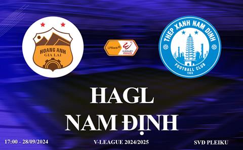 Xem HAGL vs Nam Định 17h00 hôm nay 28/9 trên FPT Play, HTV TT