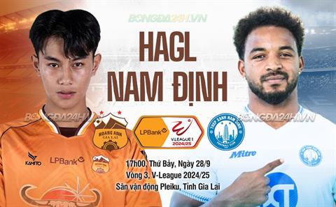 Nhận định HAGL vs Nam Định (17h00 ngày 28/9): 3 điểm thuộc về ai?