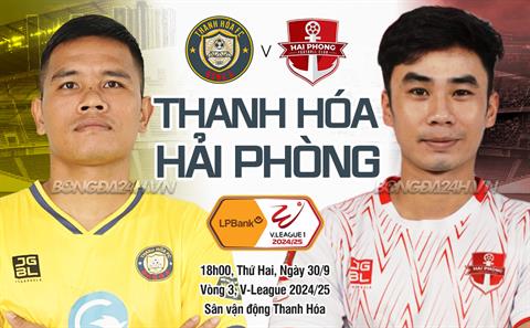 Nhận định Thanh Hóa vs Hải Phòng (19h15 ngày 30/9): Giữ vững mạch thắng