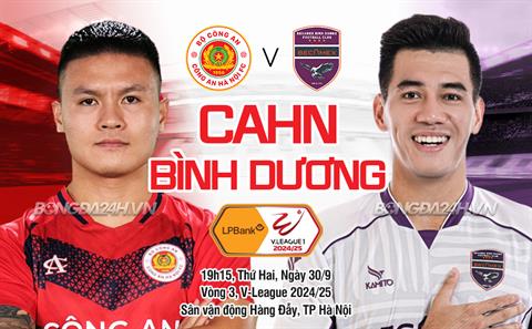 Nhận định CAHN vs Bình Dương (19h15 ngày 30/9): Chờ màn thượng đài của hai 'ông lớn'