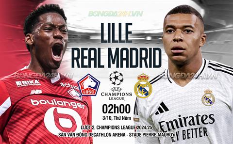 Nhà vua Real Madrid thua trận đầu tiên mùa này trên sân Lille