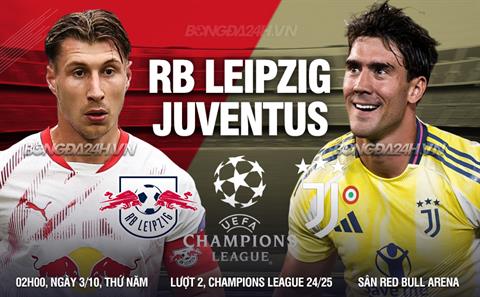 Nhận định Leipzig vs Juventus (02h00 ngày 3/10): Khó có nhiều bàn thắng