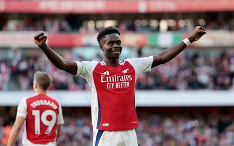 Bukayo Saka vô đối ở Premier League về số cơ hội tạo ra