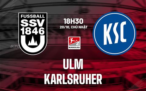 Nhận định bóng đá Ulm vs Karlsruher 18h30 ngày 20/10 (Hạng 2 Đức 2024/25)