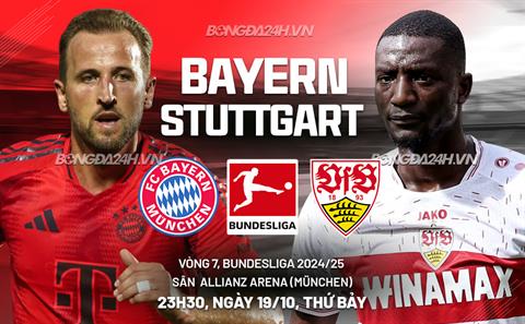 Nhận định Bayern Munich vs Stuttgart (23h30 ngày 19/10): Lợi thế sân nhà