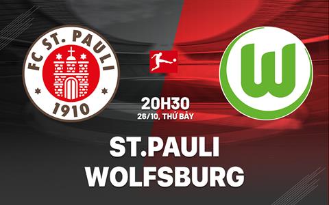 Nhận định bóng đá St.Pauli vs Wolfsburg 20h30 ngày 26/10 (Bundesliga 2024/25)