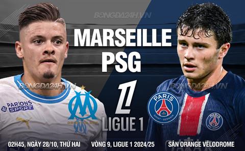 Nhận định Marseille vs PSG (02h45 ngày 28/10): Kiểm chứng tham vọng