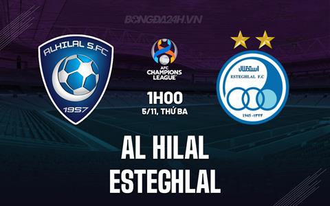 Nhận định Al Hilal vs Esteghlal 1h00 ngày 5/11 (AFC Champions League Elite 2024/25)