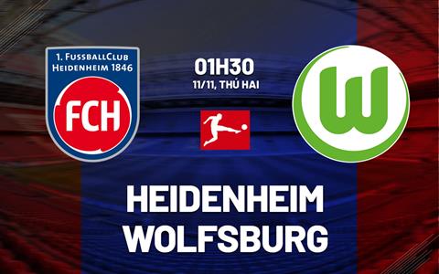 Nhận định bóng đá Heidenheim vs Wolfsburg 1h30 ngày 11/11 (Bundesliga 2024/25)