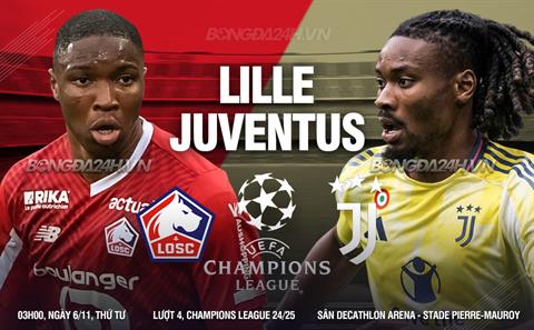 Nhận định Lille vs Juventus (03h00 ngày 6/11): Đụng độ hiện tượng