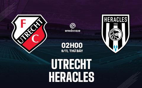 Nhận định Utrecht vs Heracles Almelo 2h00 ngày 9/11 (VĐQG Hà Lan 2024/25)