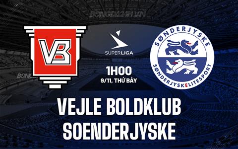 Nhận định Vejle Boldklub vs Sonderjyske 1h00 ngày 9/11 (VĐQG Đan Mạch 2024/25)