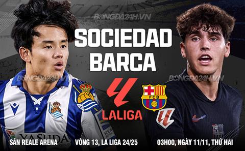 Nhận định Real Sociedad vs Barca (3h00 ngày 11/11): Thêm 3 điểm cho đội khách