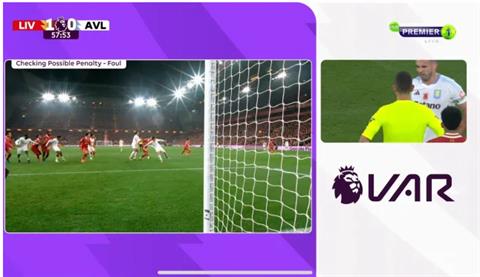 VAR mắc sai lầm nghiêm trọng ở trận Liverpool vs Aston Villa